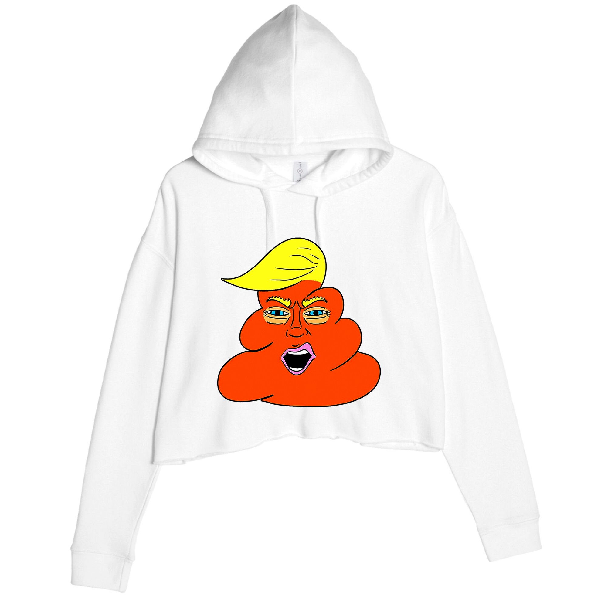 Orange Turd TrumpS Lawyer Called Him Crop Fleece Hoodie