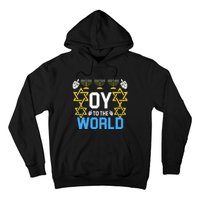 Oy to the World Hanukkah Funny Jewish Hoodie