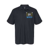 Oy to the World Hanukkah Funny Jewish Softstyle Adult Sport Polo