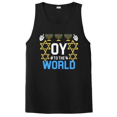 Oy to the World Hanukkah Funny Jewish PosiCharge Competitor Tank