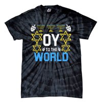 Oy to the World Hanukkah Funny Jewish Tie-Dye T-Shirt