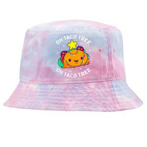 Oh Taco Tree Christmas Cute Xmas Mexican Food Lover Gifts Tie-Dyed Bucket Hat