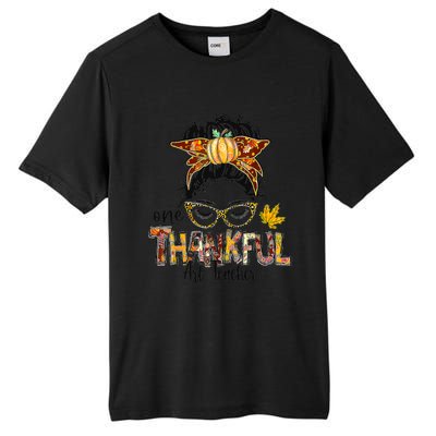 One Thankful Teacher Fun Turkey Thanksgiving Family Tall Fusion ChromaSoft Performance T-Shirt