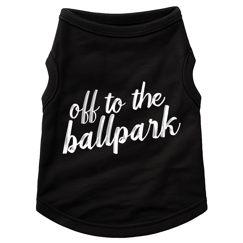 Off To The Ballpark Game Day Vibes Softball Baseball Gift Doggie Tank