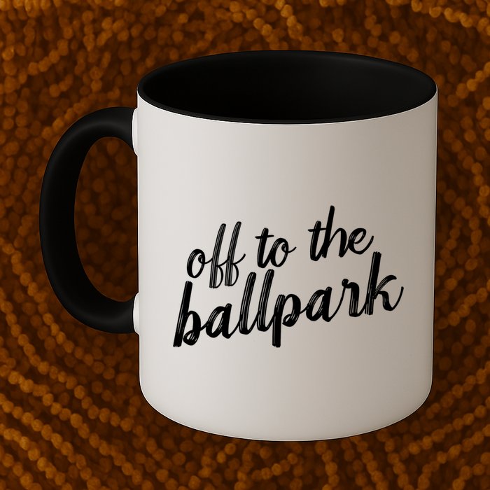 Off To The Ballpark Game Day Vibes Softball Baseball Gift Mug