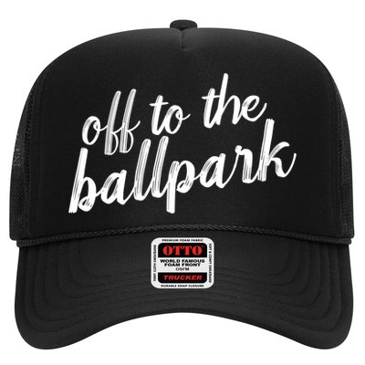 Off To The Ballpark Game Day Vibes Softball Baseball Gift Hat