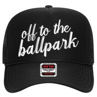Off To The Ballpark Game Day Vibes Softball Baseball Gift Hat