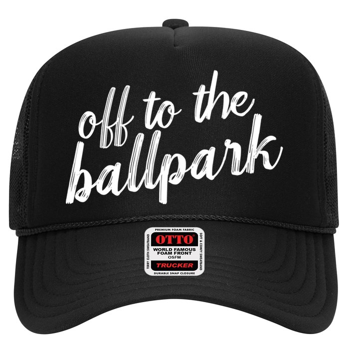 Off To The Ballpark Game Day Vibes Softball Baseball Gift Hat