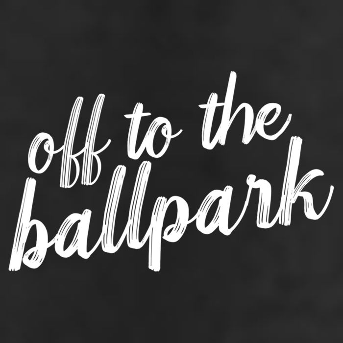 Off To The Ballpark Game Day Vibes Softball Baseball Gift Golf Towel