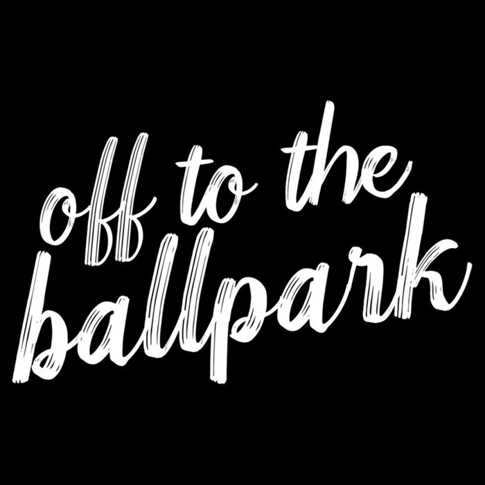 Off To The Ballpark Game Day Vibes Softball Baseball Gift Women's Crop Top Tee