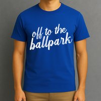 Off To The Ballpark Game Day Vibes Softball Baseball Gift T-Shirt