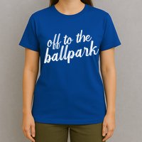 Off To The Ballpark Game Day Vibes Softball Baseball Gift T-Shirt