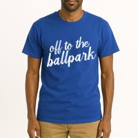 Off To The Ballpark Game Day Vibes Softball Baseball Gift Tall T-Shirt