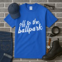 Off To The Ballpark Game Day Vibes Softball Baseball Gift Tall T-Shirt