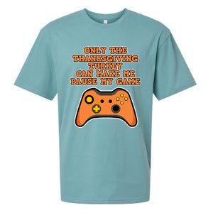 Only The Thanksgiving Turkey Thanksgiving Gaming Gift Sueded Cloud Jersey T-Shirt