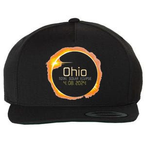 Ohio Totality Total Solar Eclipse April 8 2024 Wool Snapback Cap