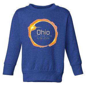 Ohio Totality Total Solar Eclipse April 8 2024 Toddler Sweatshirt