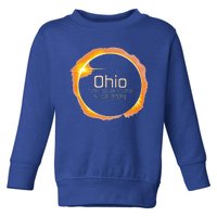 Ohio Totality Total Solar Eclipse April 8 2024 Toddler Sweatshirt