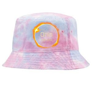 Ohio Totality Total Solar Eclipse April 8 2024 Tie-Dyed Bucket Hat