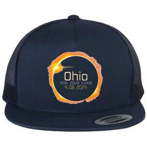 Ohio Totality Total Solar Eclipse April 8 2024 Flat Bill Trucker Hat