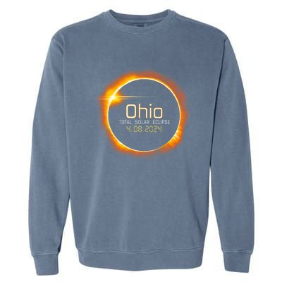 Ohio Totality Total Solar Eclipse April 8 2024 Garment-Dyed Sweatshirt