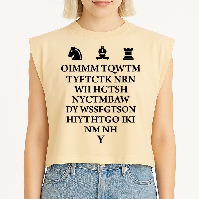 Oimmm Tqwtm Tyftctk Nrn Wii Hgtsh Garment-Dyed Women's Muscle Tee