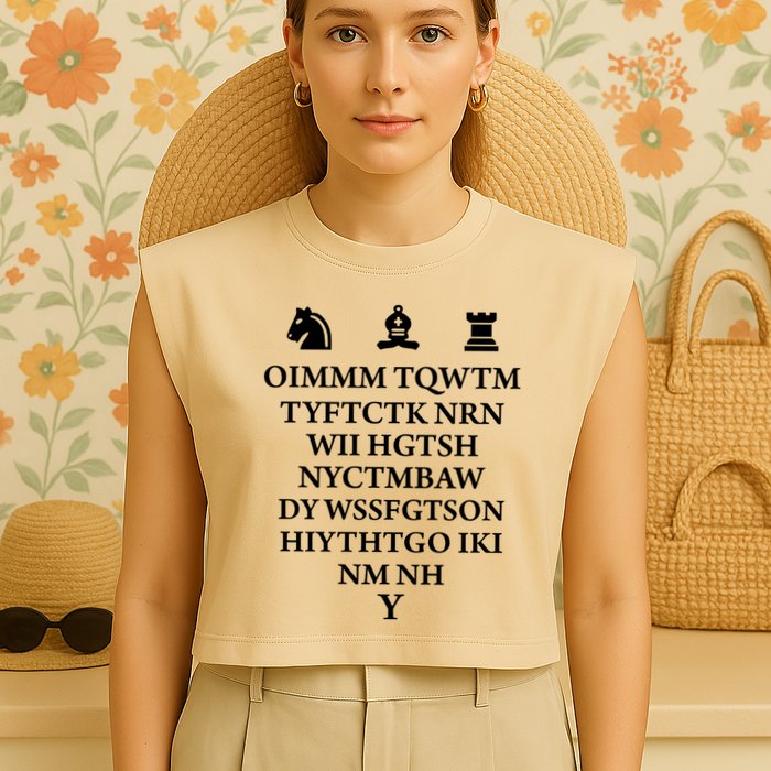 Oimmm Tqwtm Tyftctk Nrn Wii Hgtsh Garment-Dyed Women's Muscle Tee