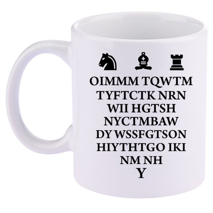 Oimmm Tqwtm Tyftctk Nrn Wii Hgtsh 11oz C Handle Ceramic Mug