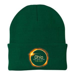 Ohio Totality Total Solar Eclipse April 8 2024 Knit Cap Winter Beanie