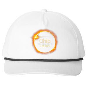 Ohio Totality Total Solar Eclipse April 8 2024 Snapback Five-Panel Rope Hat