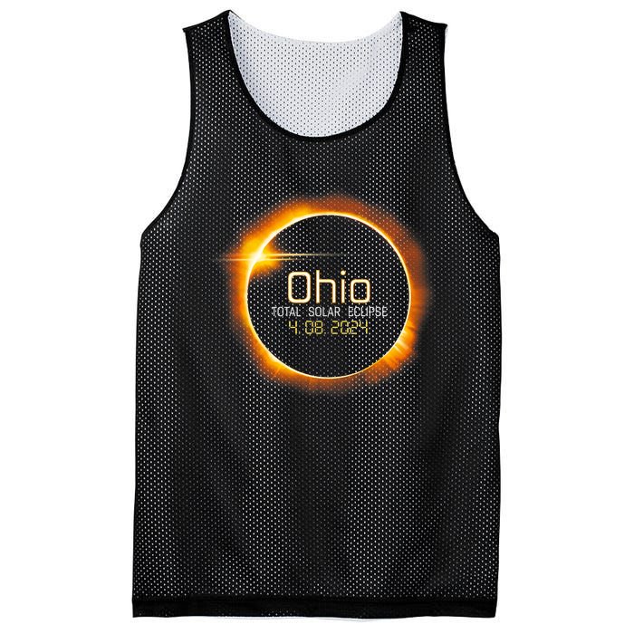 Ohio Totality Total Solar Eclipse April 8 2024 Mesh Reversible Basketball Jersey Tank