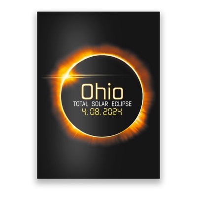 Ohio Totality Total Solar Eclipse April 8 2024 Poster