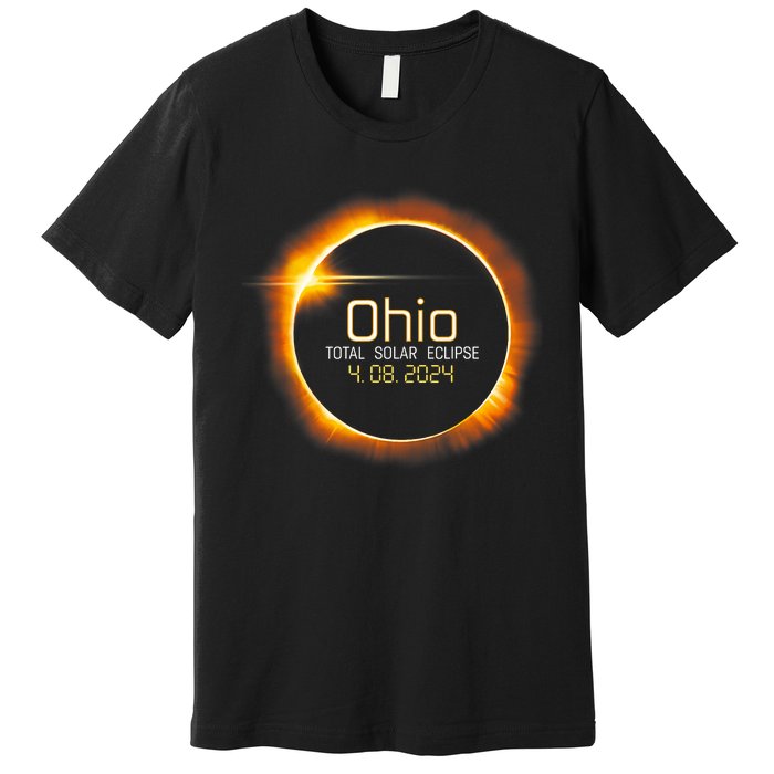 Ohio Totality Total Solar Eclipse April 8 2024 Premium T-Shirt