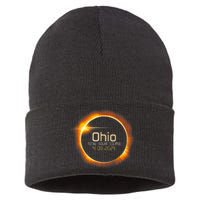 Ohio Totality Total Solar Eclipse April 8 2024 Sustainable Knit Beanie