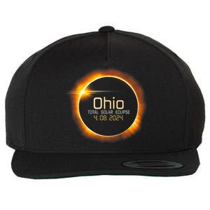 Ohio Totality Total Solar Eclipse April 8 2024 Wool Snapback Cap