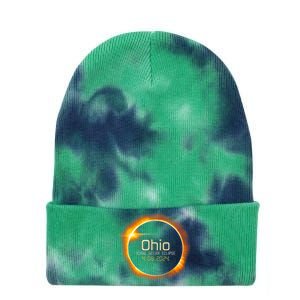 Ohio Totality Total Solar Eclipse April 8 2024 Tie Dye 12in Knit Beanie