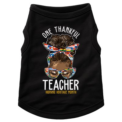 One Thankful Teacher Hispanic Heritage Month Doggie Tank