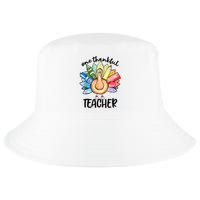 One Thankful Teacher Thanksgiving Turkey Cool Comfort Performance Bucket Hat