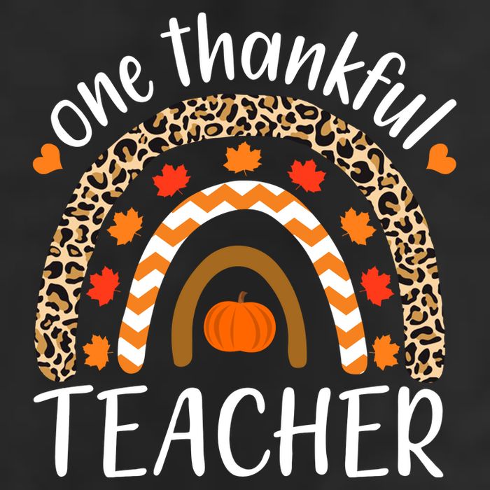 One Thankful Teacher, Autumn Fall Leopard Design Golf Towel