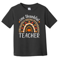 One Thankful Teacher, Autumn Fall Leopard Design Toddler T-Shirt