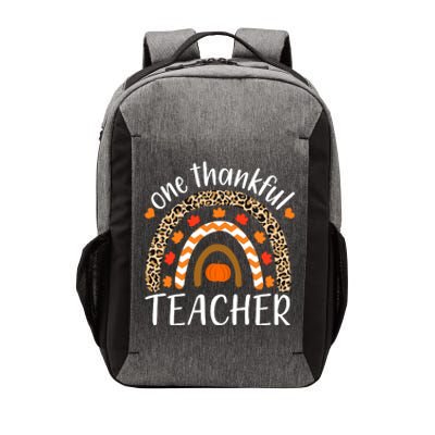 One Thankful Teacher, Autumn Fall Leopard Design Vector Backpack