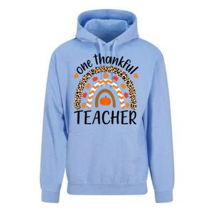 One Thankful Teacher, Autumn Fall Leopard Design Unisex Surf Hoodie