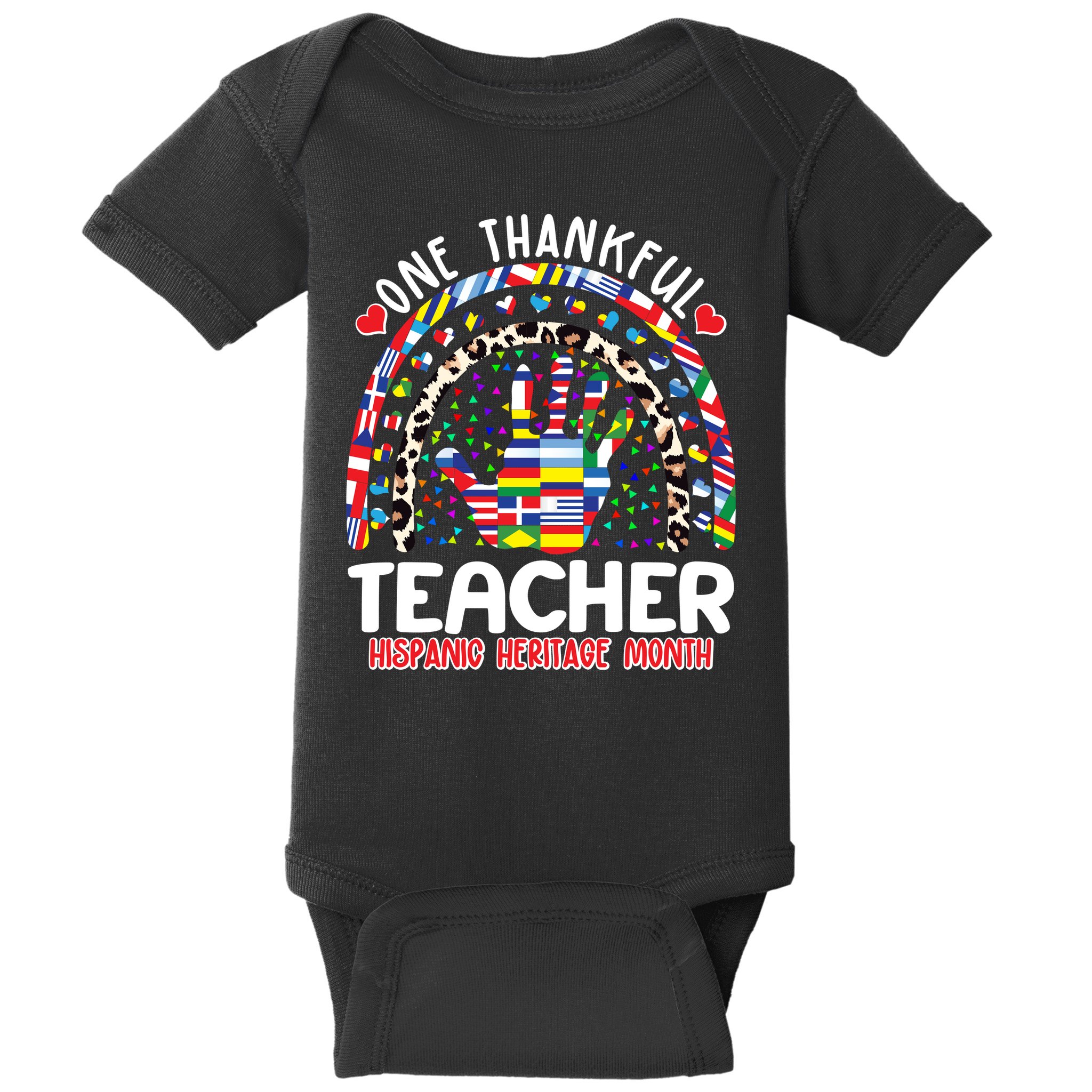 One Thankful Teacher Hispanic Heritage Month Baby Bodysuit