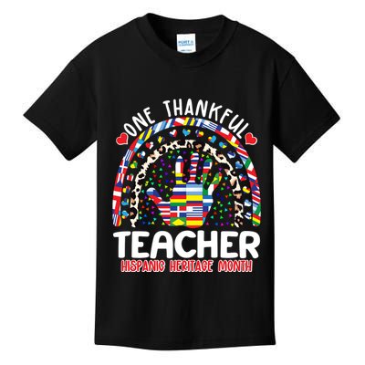 One Thankful Teacher Hispanic Heritage Month Kids T-Shirt
