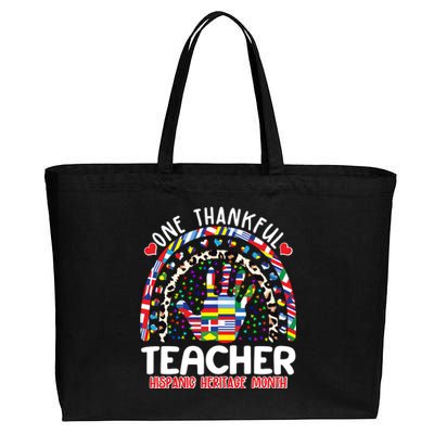 One Thankful Teacher Hispanic Heritage Month Cotton Canvas Jumbo Tote