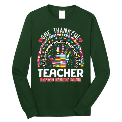 One Thankful Teacher Hispanic Heritage Month Long Sleeve Shirt