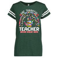 One Thankful Teacher Hispanic Heritage Month Enza Ladies Jersey Football T-Shirt