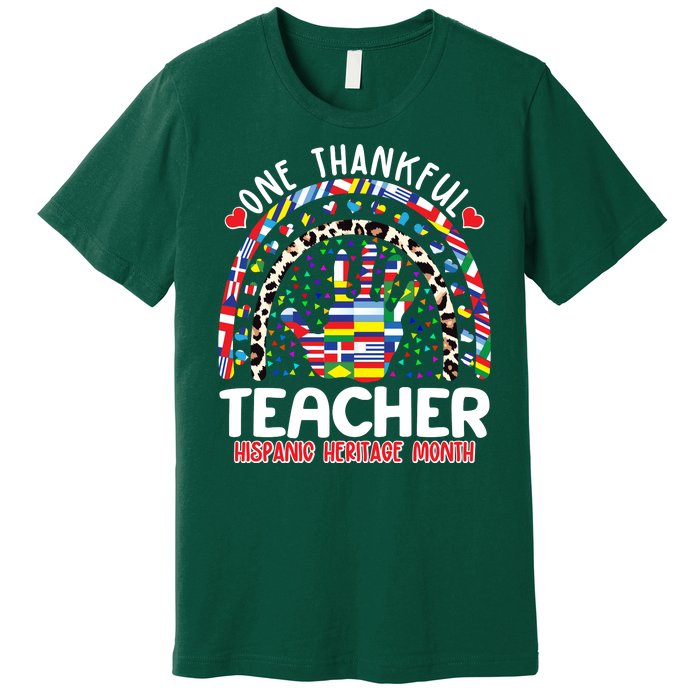 One Thankful Teacher Hispanic Heritage Month Premium T-Shirt