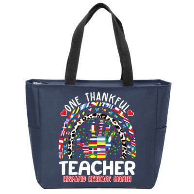 One Thankful Teacher Hispanic Heritage Month Zip Tote Bag