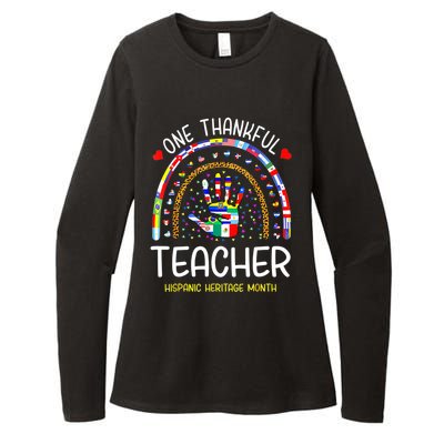 One Thankful Teacher Hispanic Heritage Month Countries Womens CVC Long Sleeve Shirt